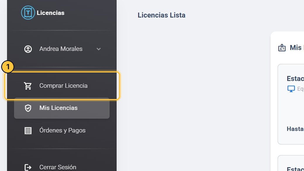 Abre Comprar Licencia.