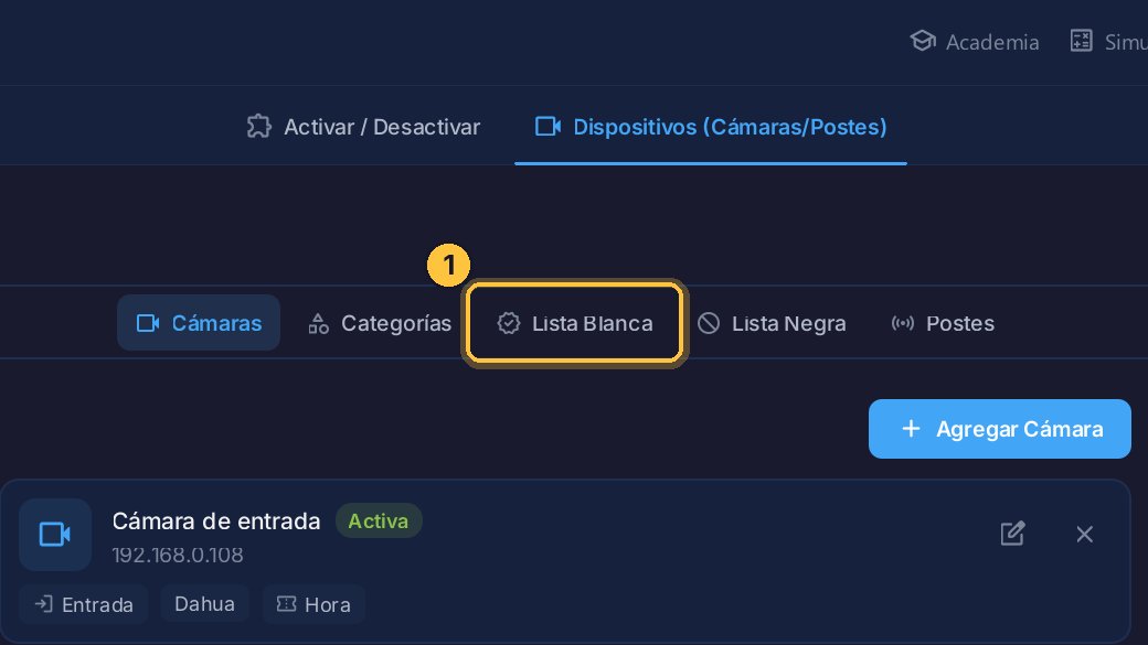 Abre Lista Blanca.