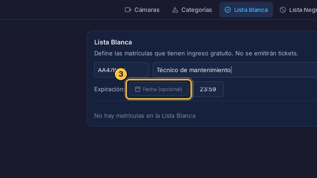 Su permiso es por un tiempo, así que eliges hasta cuándo, en Expiración.