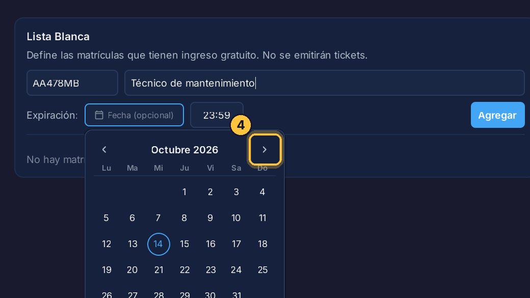 Pasa al mes que viene.