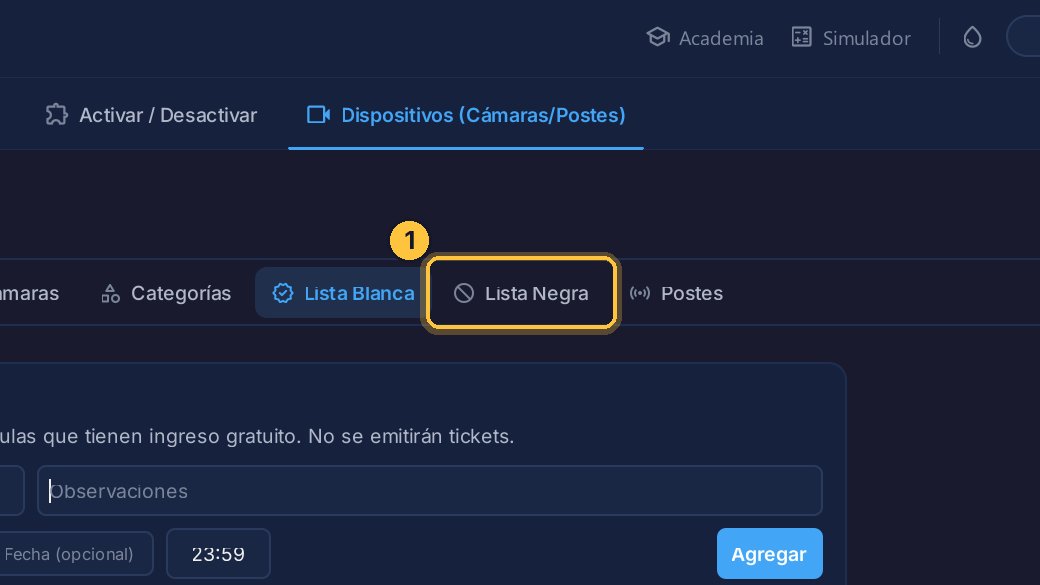 Abre Lista Negra.