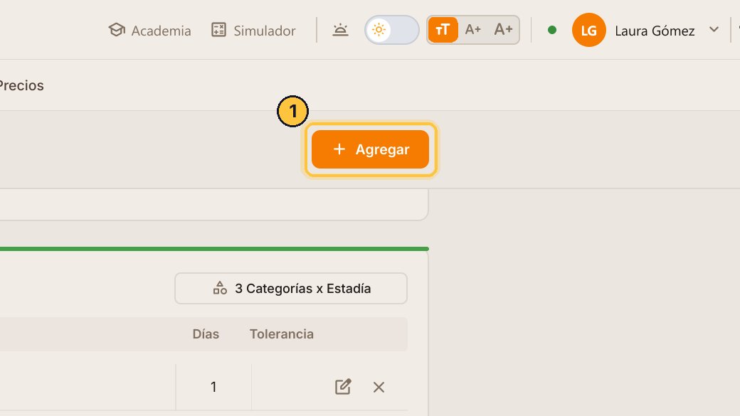 Haz clic en Agregar y elige Tipo Abonado.