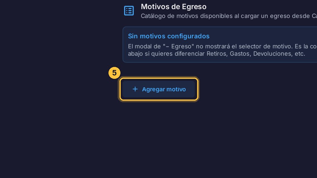 Haz clic en Agregar motivo.