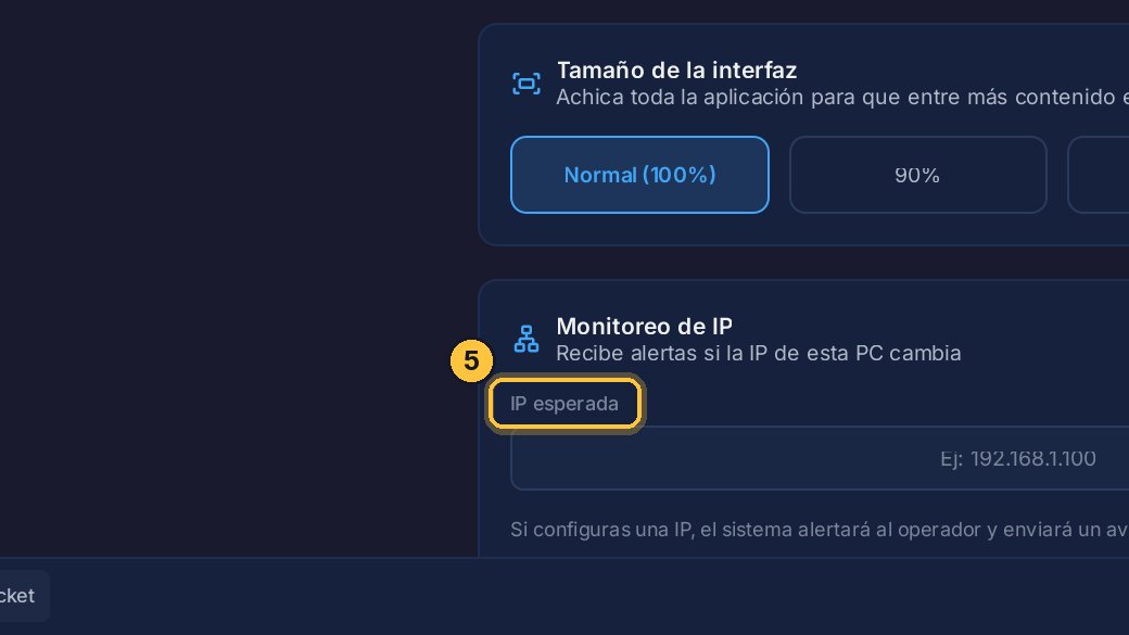 Por eso, esta computadora tiene que tener una IP fija.