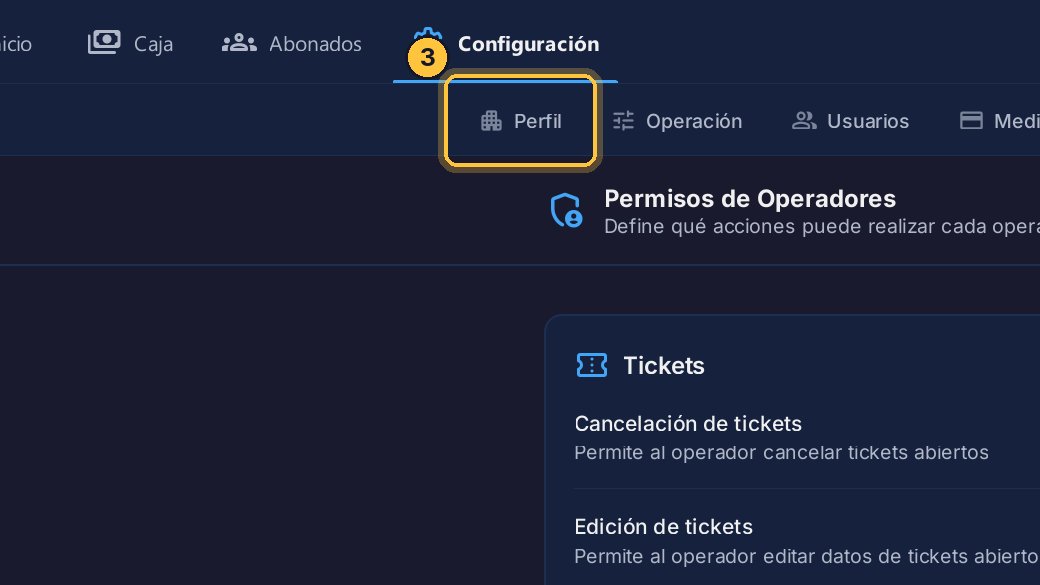 Y abre la pestaña Perfil.