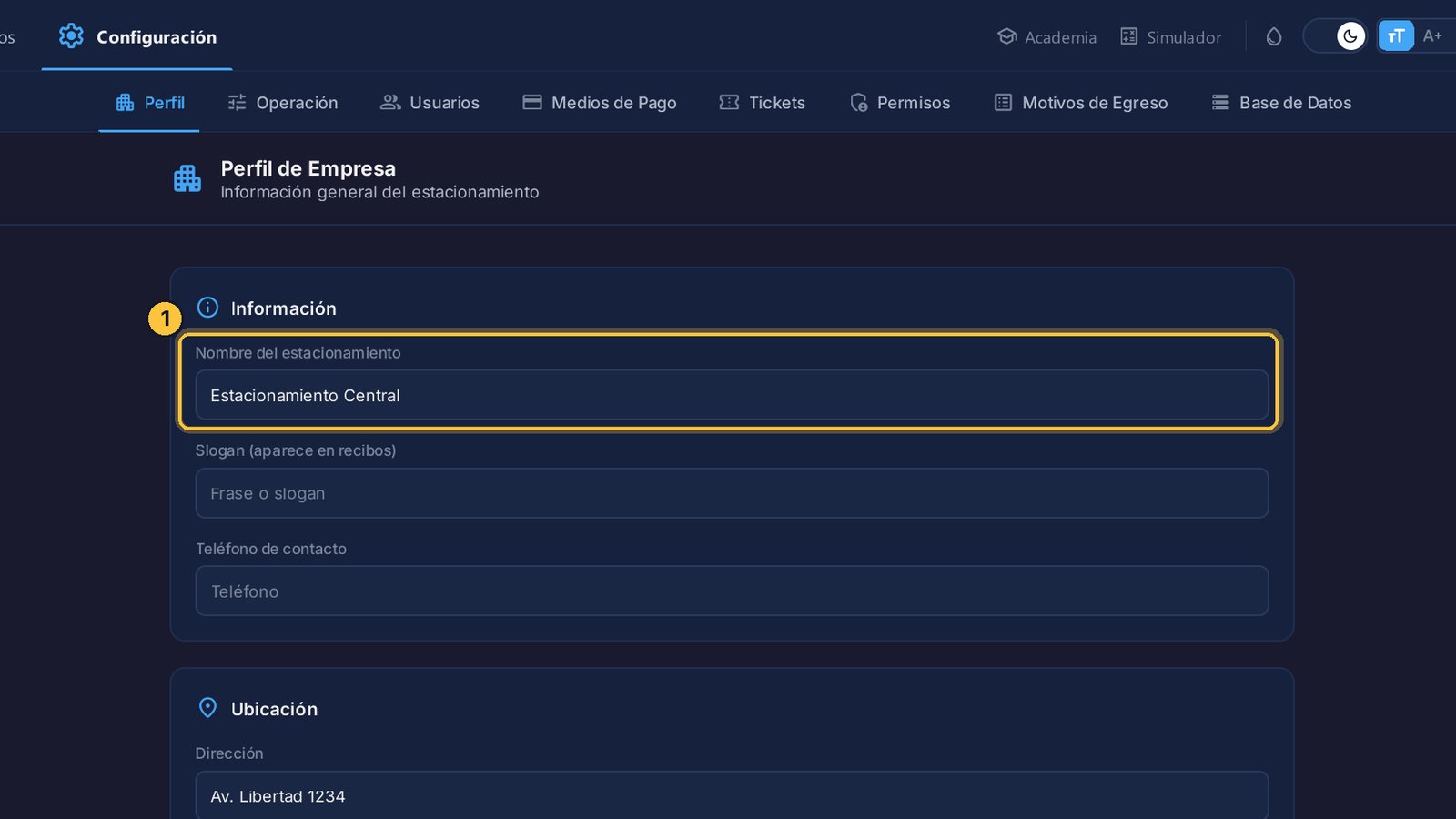 Lo primero es el nombre. Lo escribiste al configurar el sistema, y aquí puedes cambiarlo cuando quieras.
