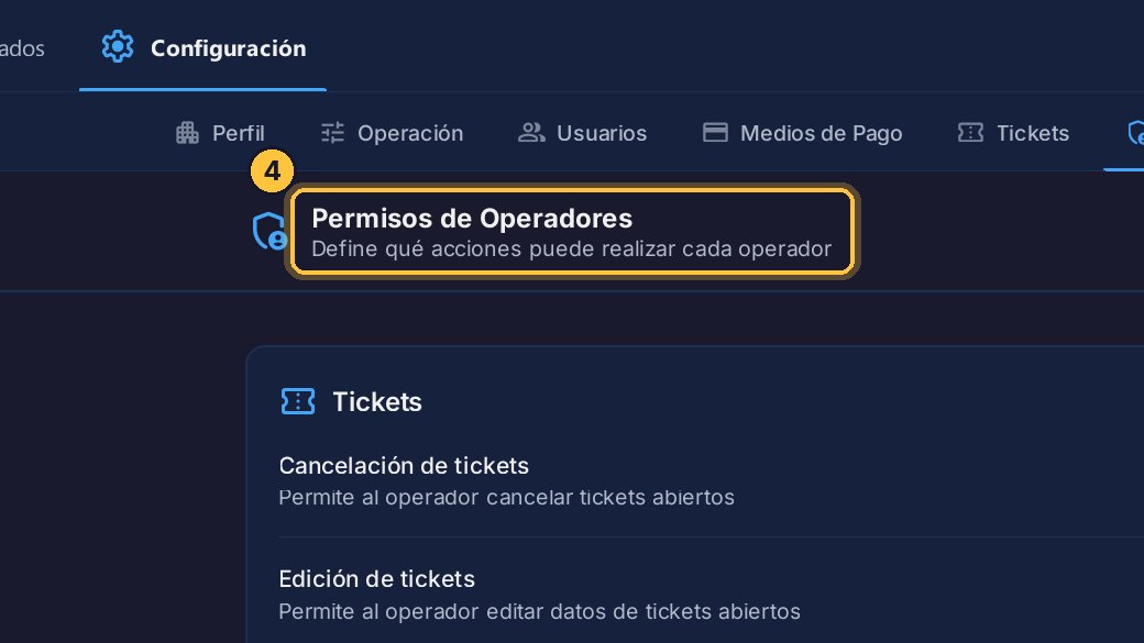 Lo que definas aquí vale para los operadores, es decir, para tus cajeros. Los administradores siempre pueden hacer todo.