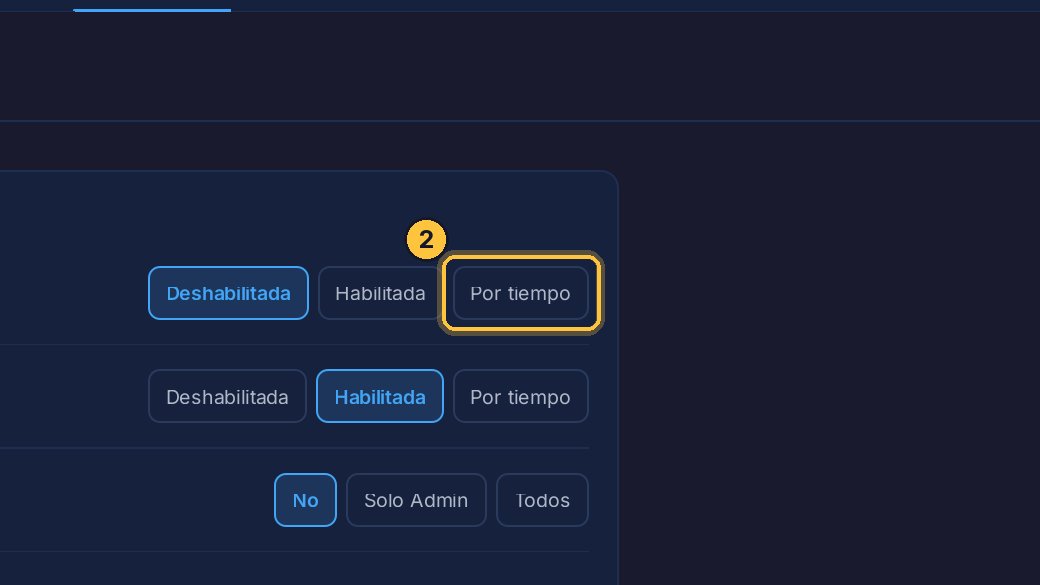 Con la opción Por tiempo, puede cancelarlo solo durante los primeros minutos: lo justo para corregir un error en el momento.