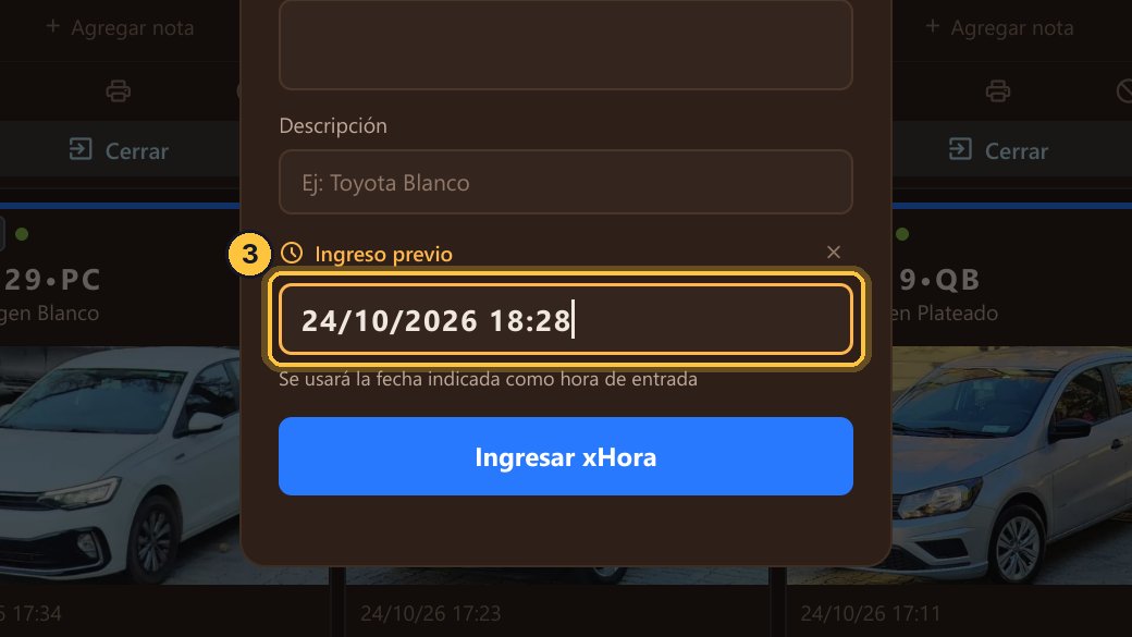 Escribe la fecha y la hora en que entró: en este caso, hace veinte minutos.