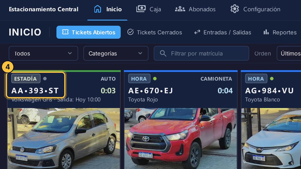 Esta estadía, por ejemplo, tiene el punto gris: está afuera.