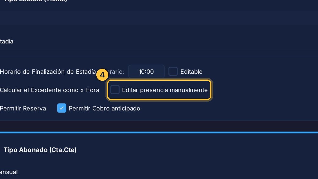 En las estadías, marca Editar presencia manualmente.