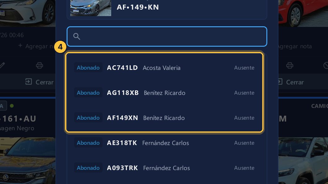 En la lista están los abonados.