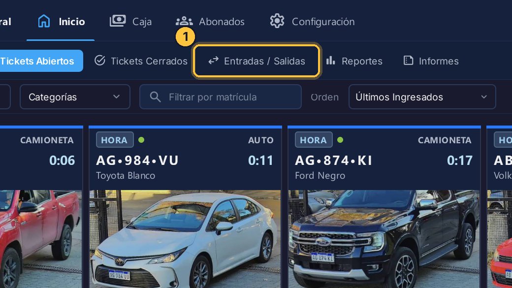 Abre Entradas y Salidas: ahí queda cada entrada y cada salida.