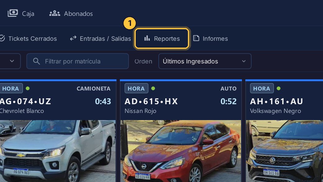 Abre la pestaña Reportes.