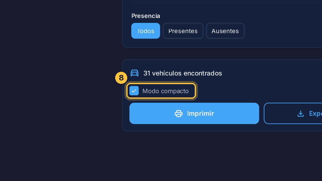 Si prefieres una lista con letra más grande y más espaciada, desmarca Modo compacto.