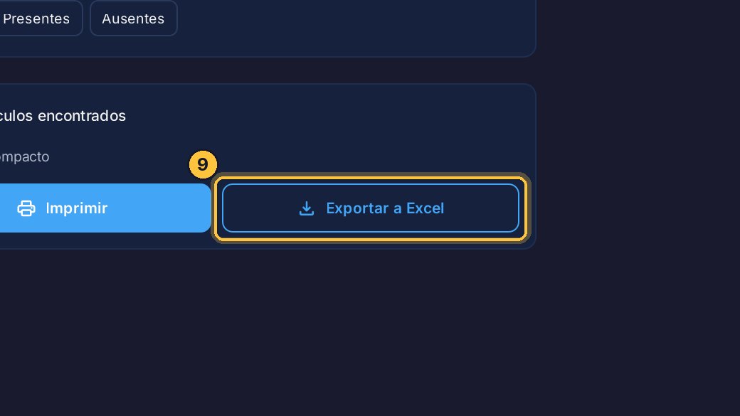 Y con Exportar a Excel guardas la misma lista en un archivo, para trabajarla o enviarla.