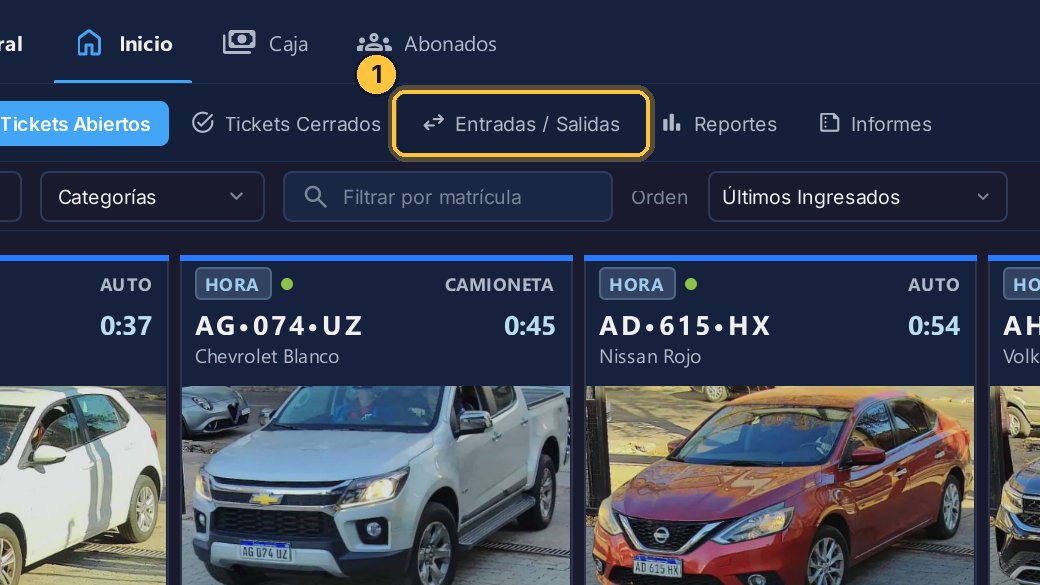 Abre Entradas y Salidas.