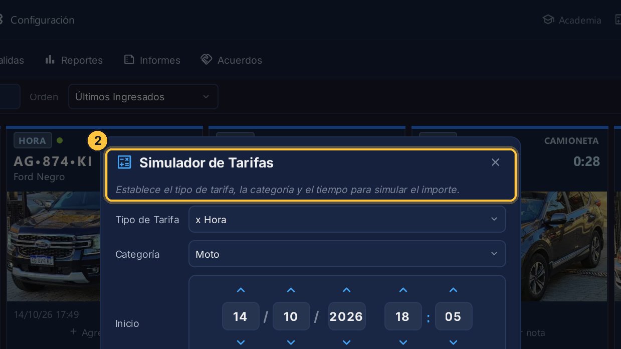 Te muestra el importe con tus tarifas de verdad, sin crear ningún ticket ni tocar la caja.