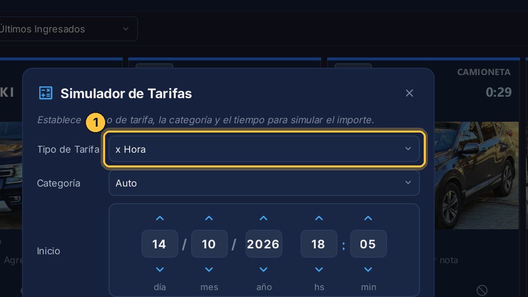 Cambia el tipo de tarifa.
