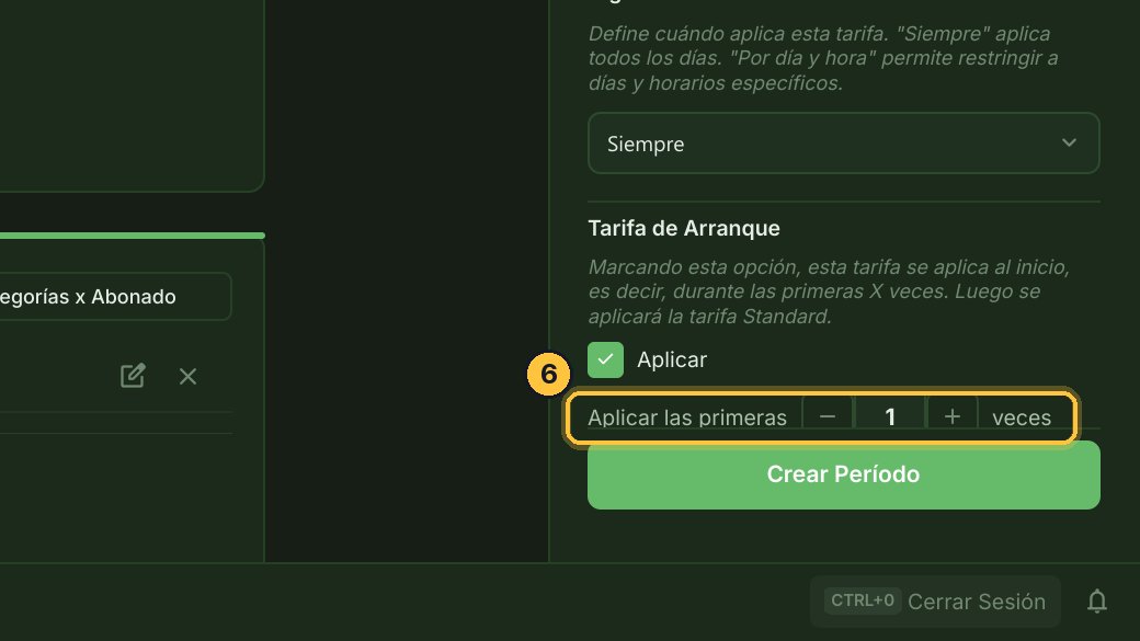 Y elige cuántas veces: aquí, una. Sólo la primera hora.