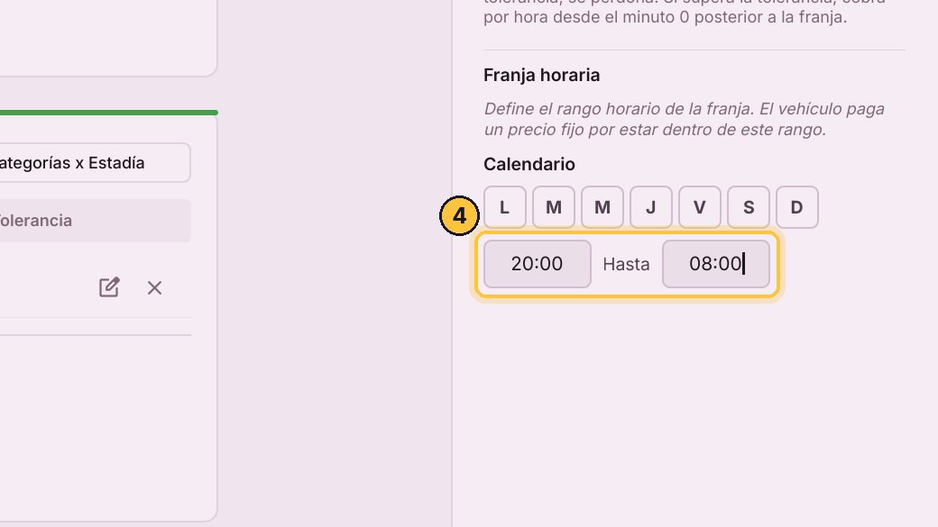 Y la franja: desde las veinte, hasta las ocho de la mañana. Puede pasar la medianoche.