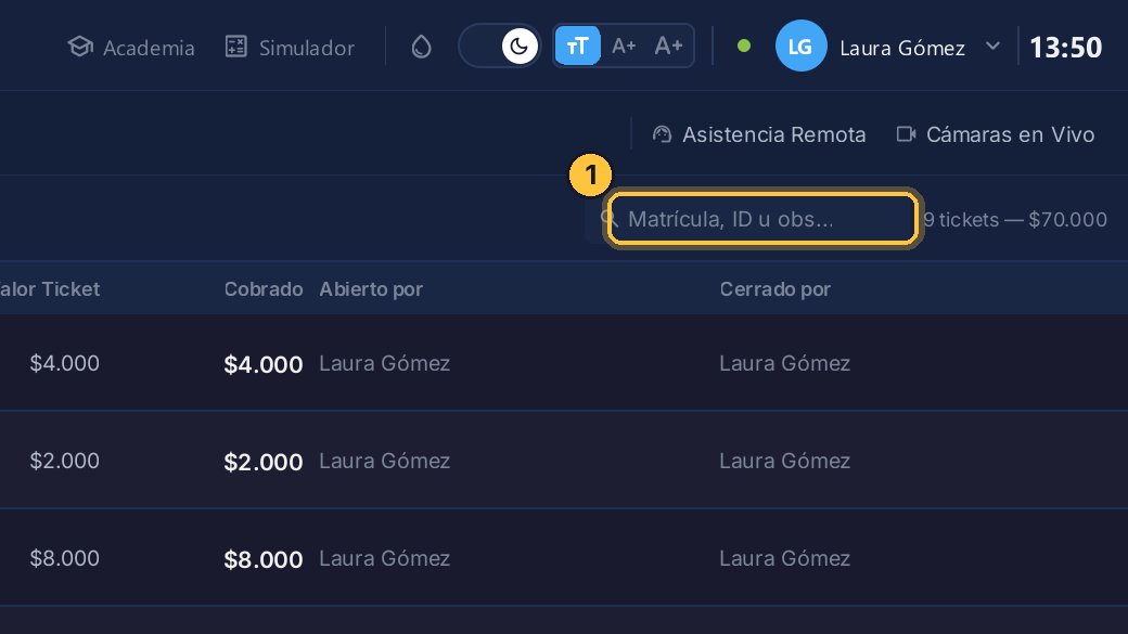 Haz clic en el buscador.