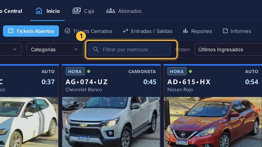 Haz clic en Filtrar por matrícula.