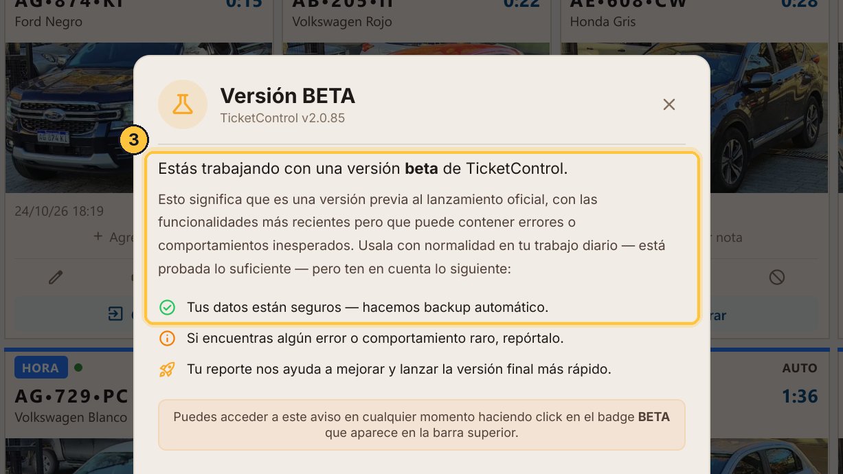 Una versión beta es una versión previa a la oficial: trae lo más nuevo, y puede tener algún detalle. Úsala con normalidad: tus datos están seguros.