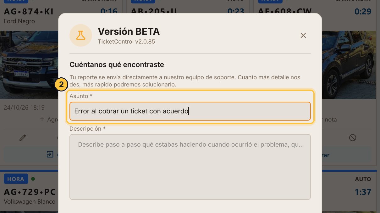 Escribe un asunto: qué pasó, en pocas palabras.