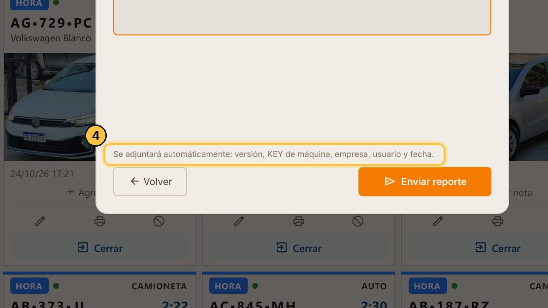 No hace falta que digas tu versión ni tus datos: se adjuntan solos.